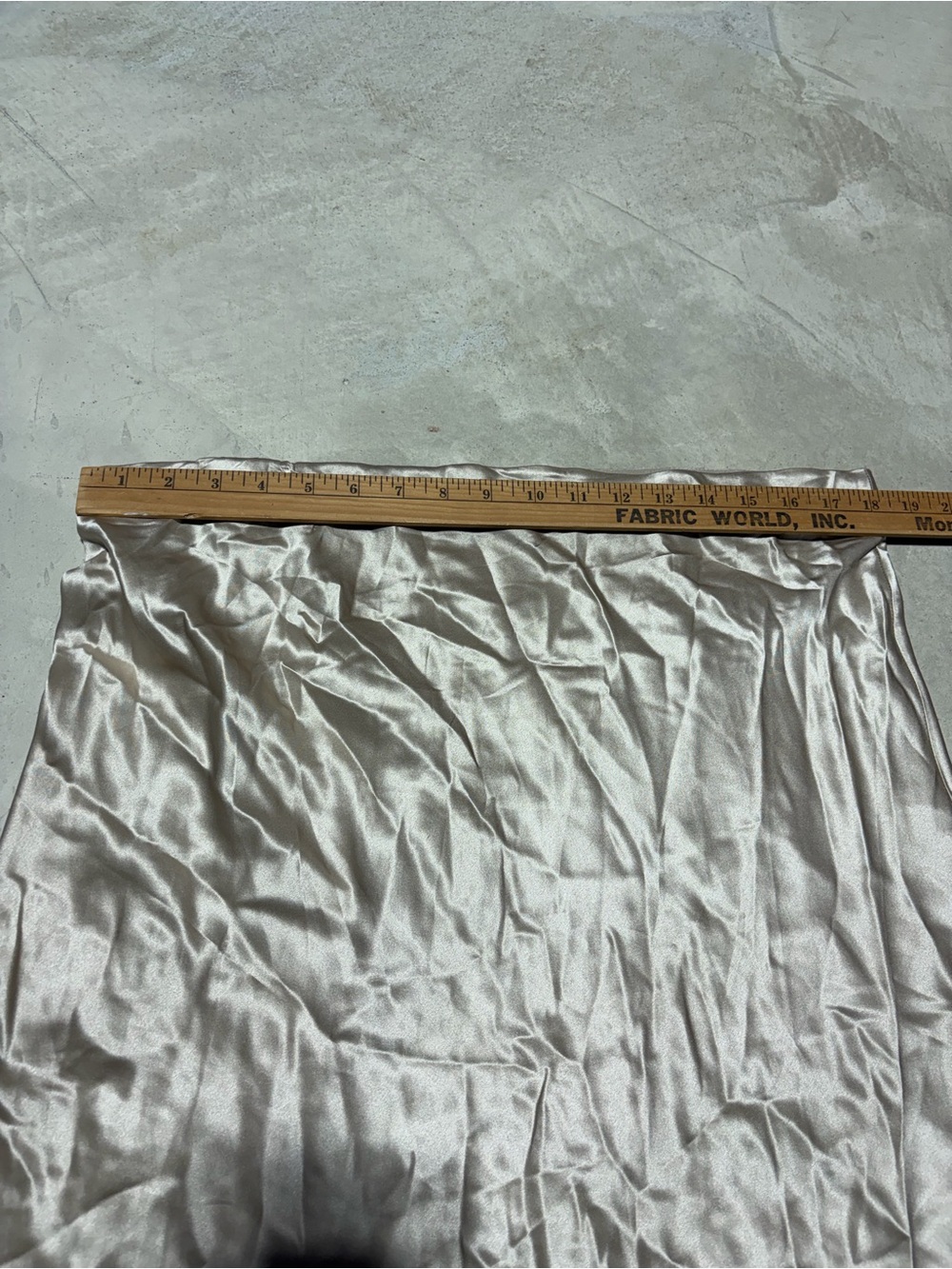 Quince 100% washable silk maxi skirt champagne XL - Picture 6 of 10